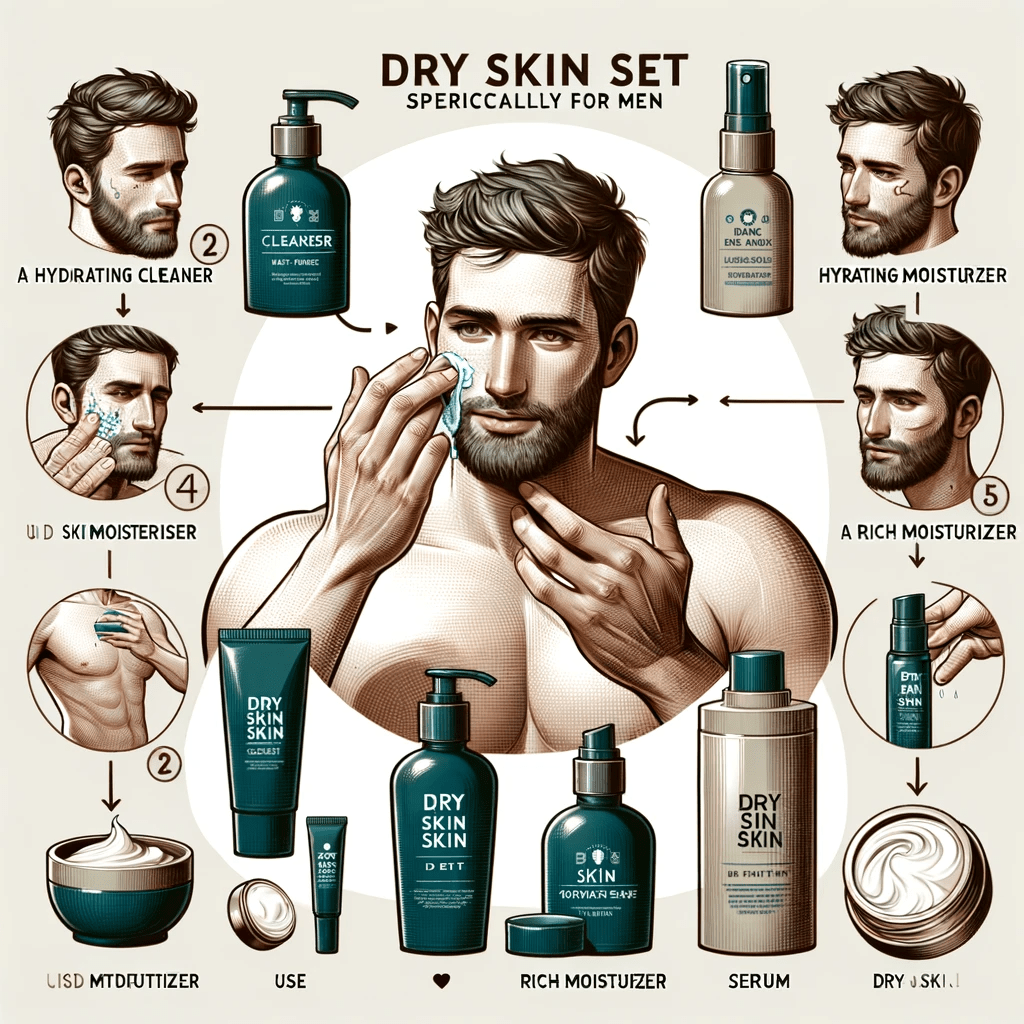 How to use Dry Skin Set guide - Vmen's