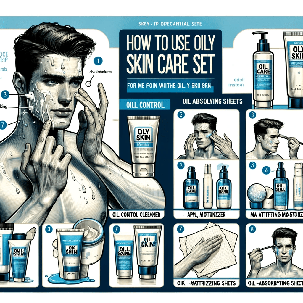 How to use Oily Skin Set guide - Vmen's