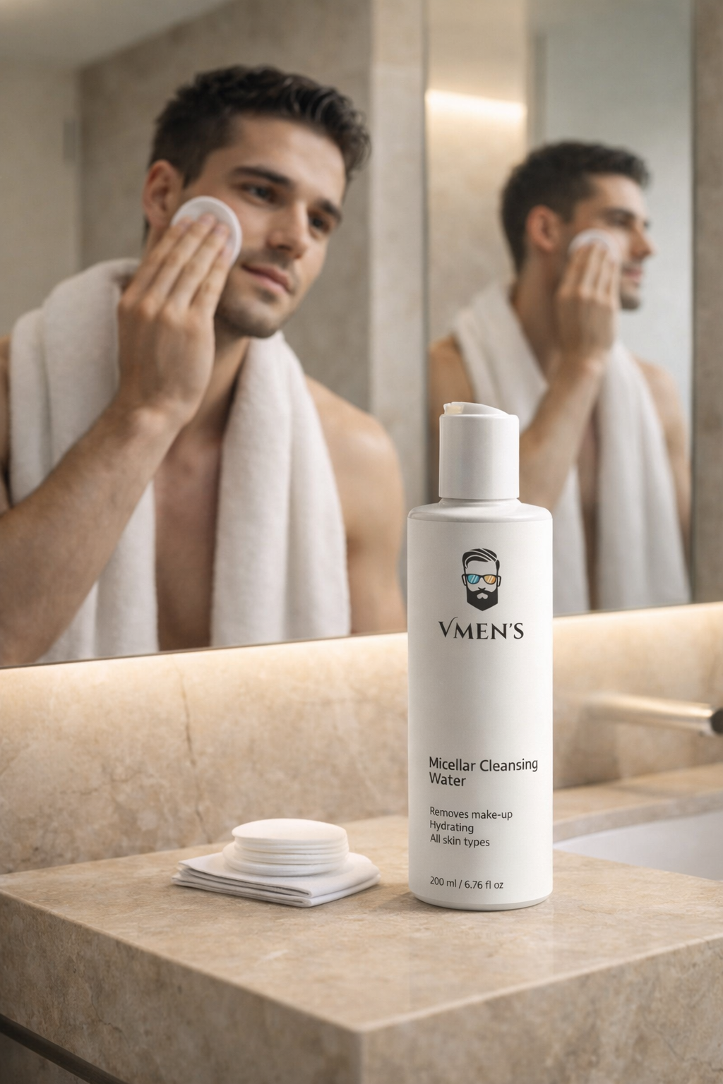 Herren Mizellares Reinigungswasser - Reinigung ohne Abspülen