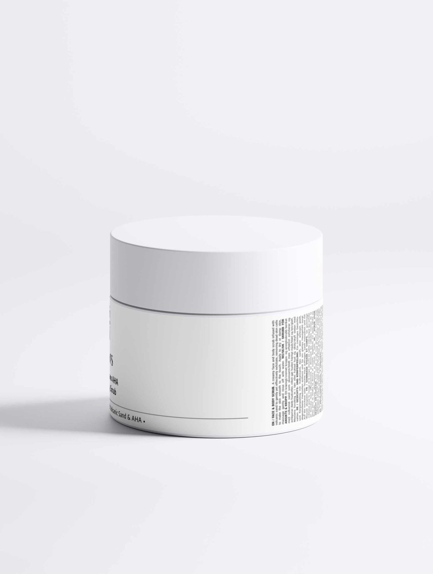 Exfoliante facial y corporal de volcán islandés con AHA para hombres