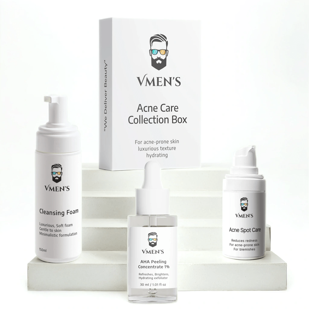 Acne Care Collection Box for Men–Cleansing Foam&More for Acne-Prone Skin