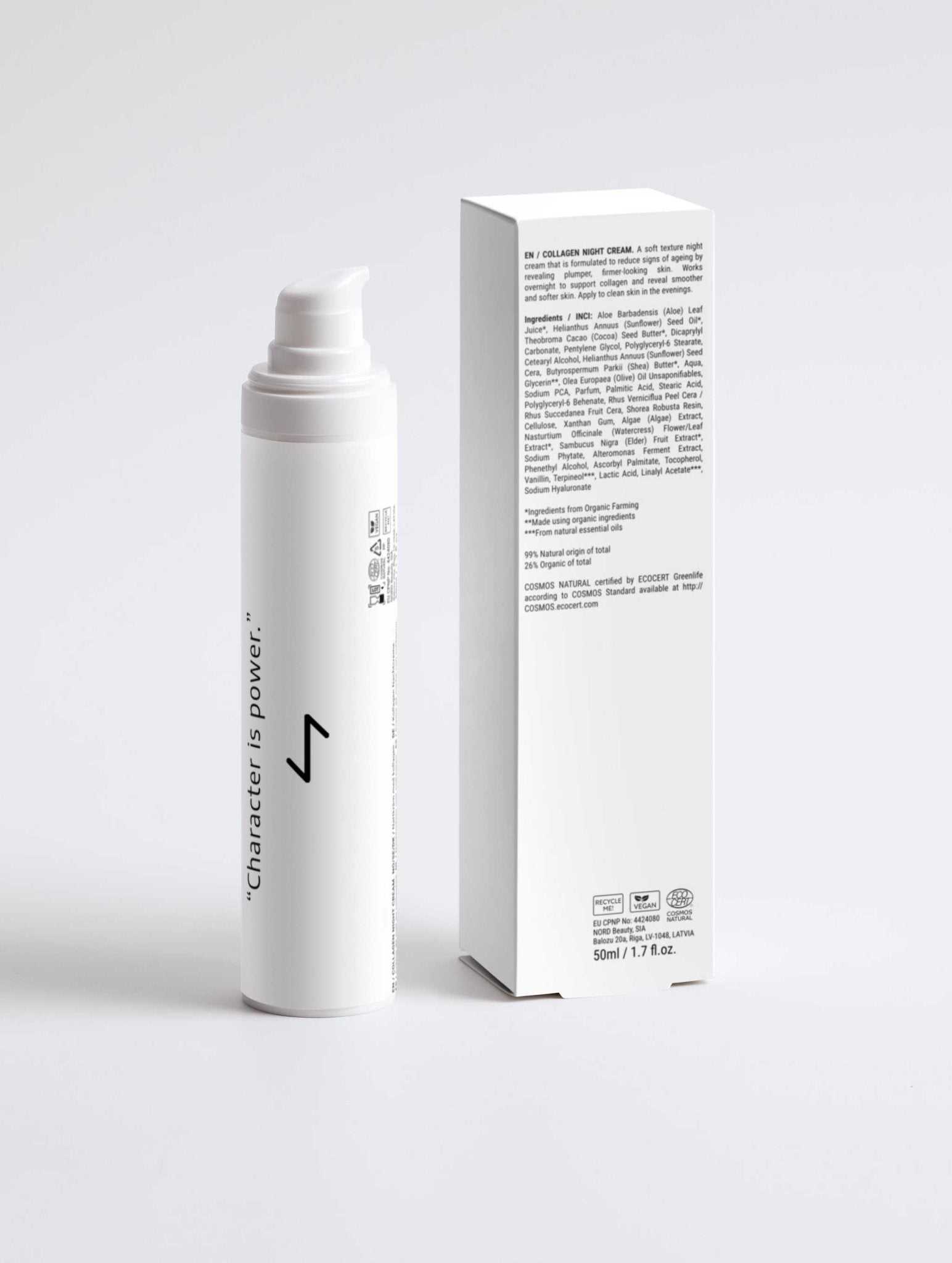 Collagen Anti - Age Night Cream - Vmen&