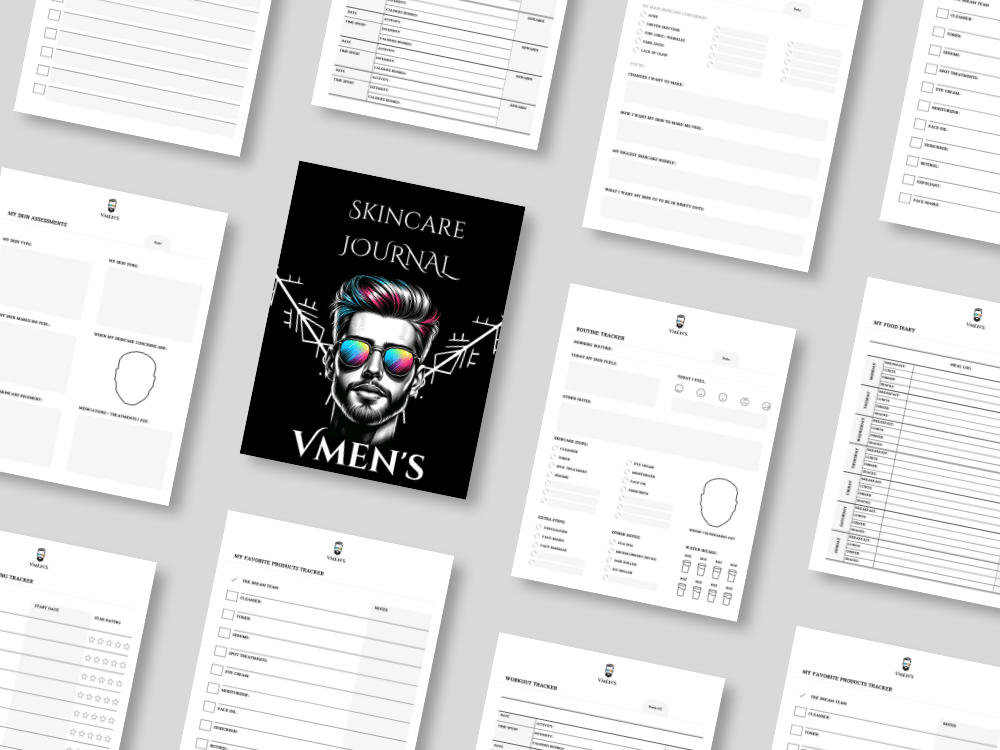 Digital Skincare Daily Journal - Vmen&