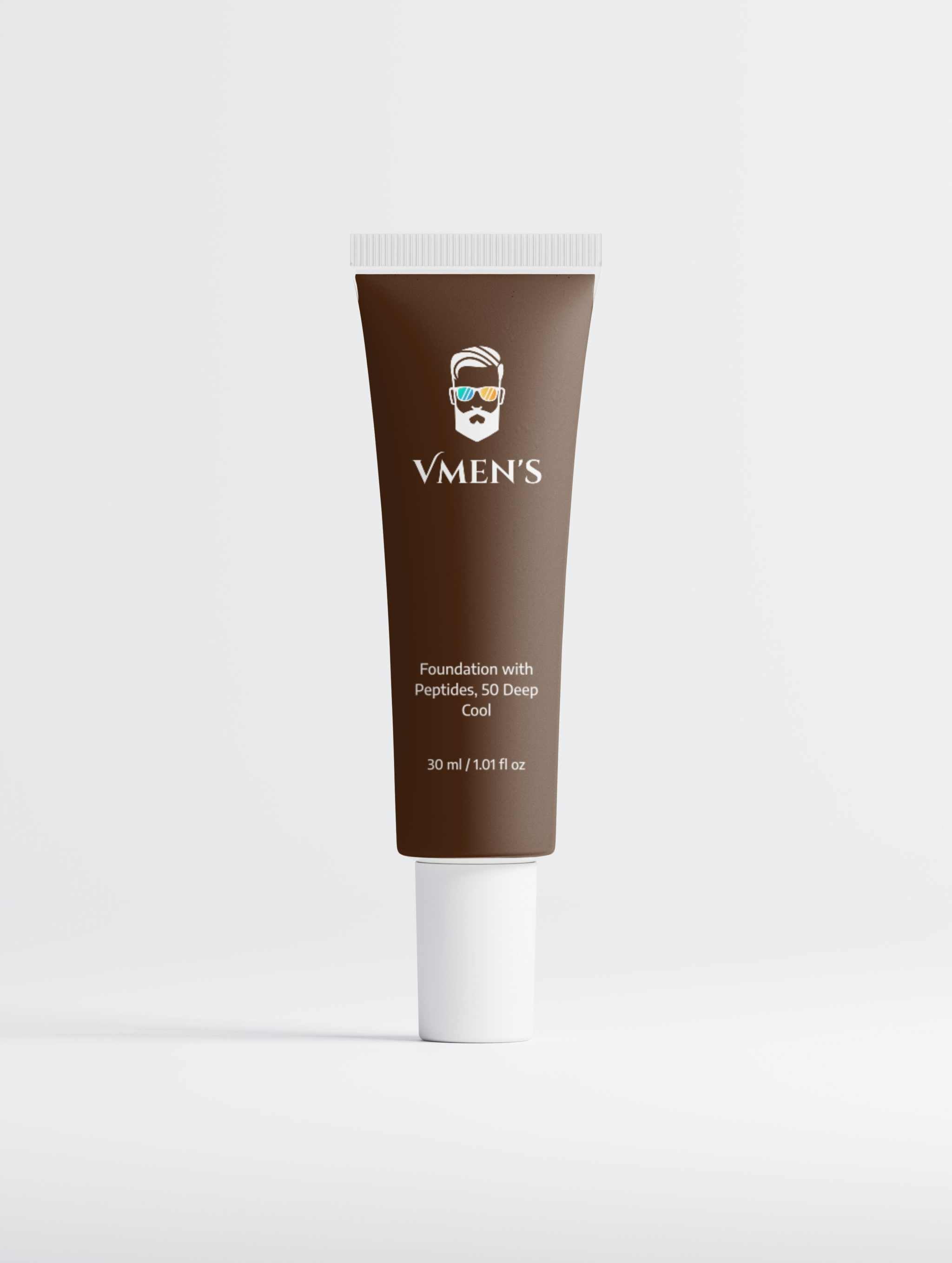 VMEN’S Foundation with Peptides, 50 Deep Cool