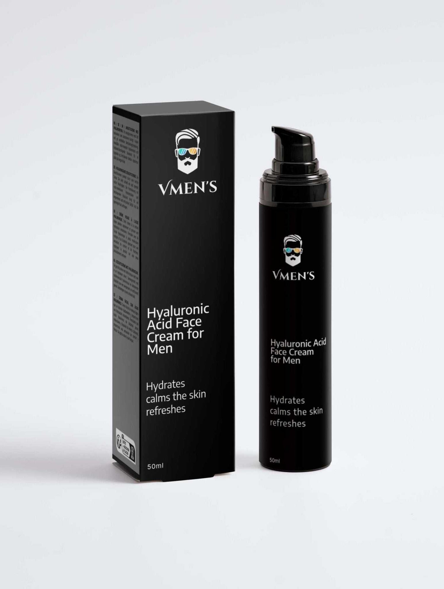 Hyaluronic Acid Face Cream for Men - Vmen&