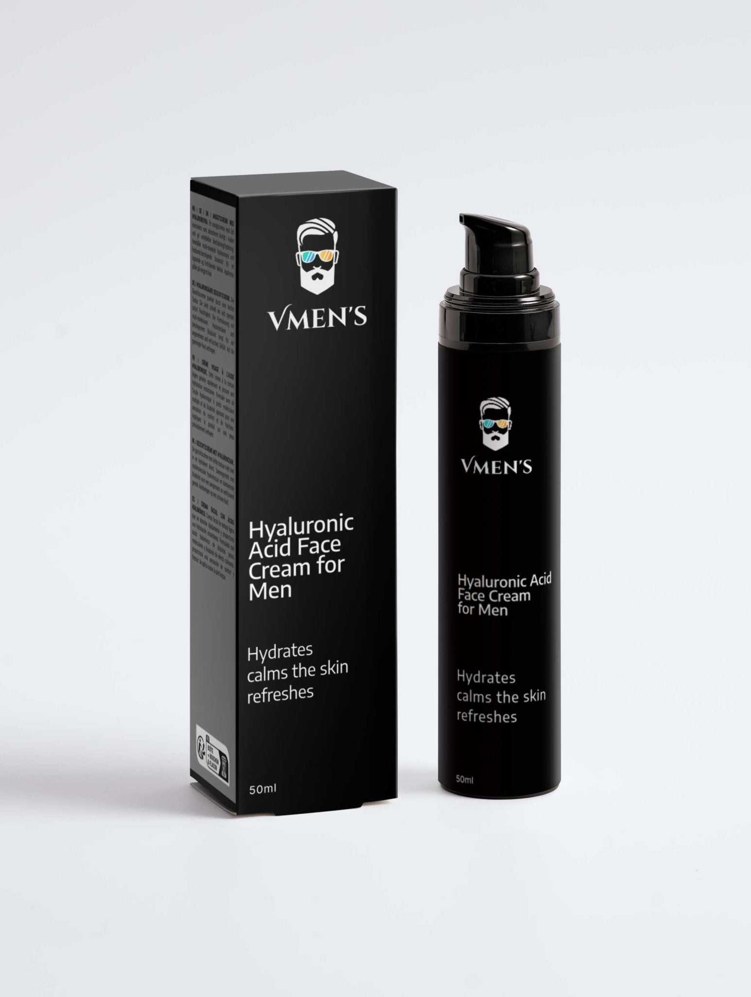 Hyaluronic Acid Face Cream for Men - Vmen&