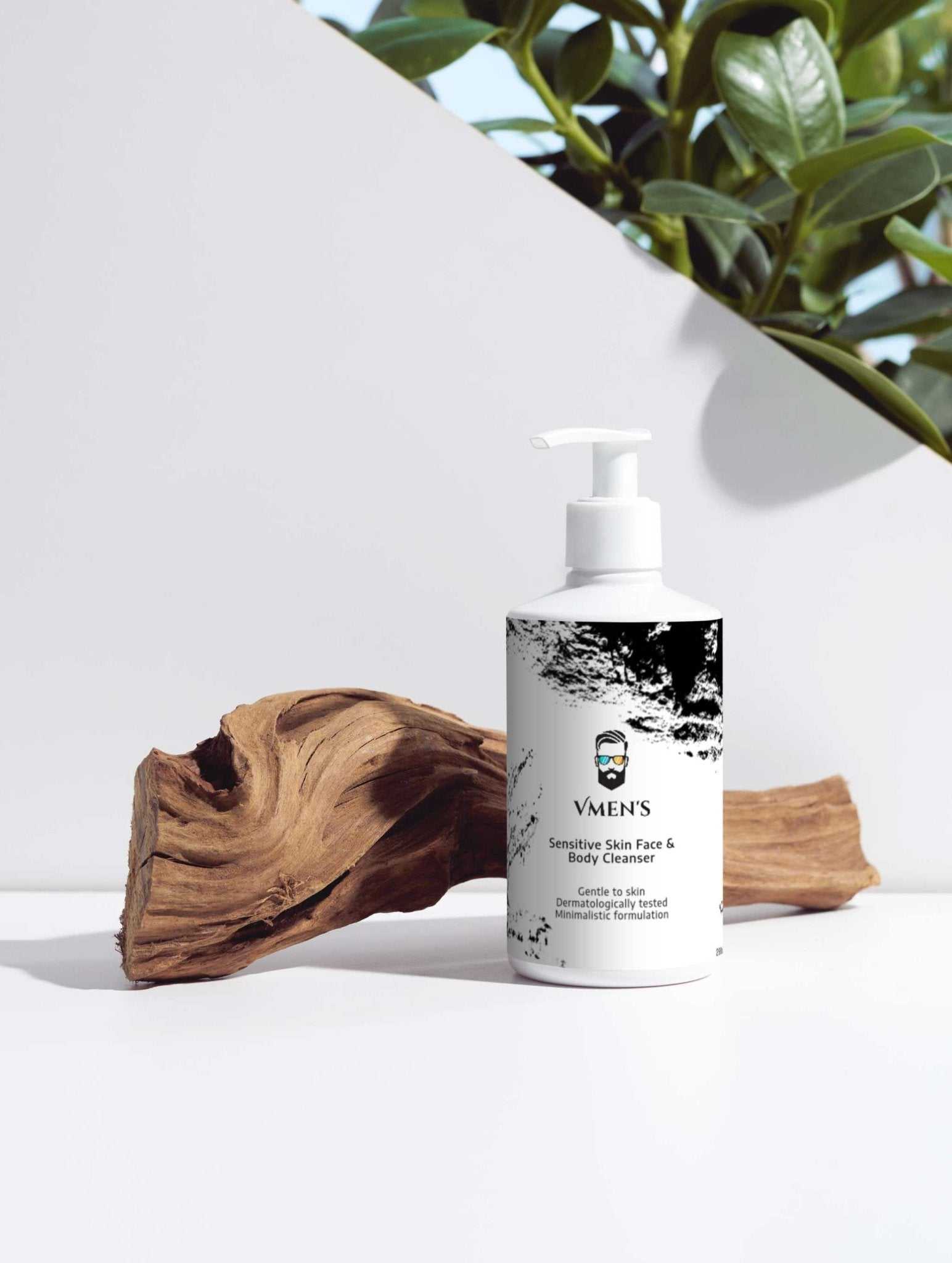 Sensitive Skin Face & Body Cleanser - Vmen&
