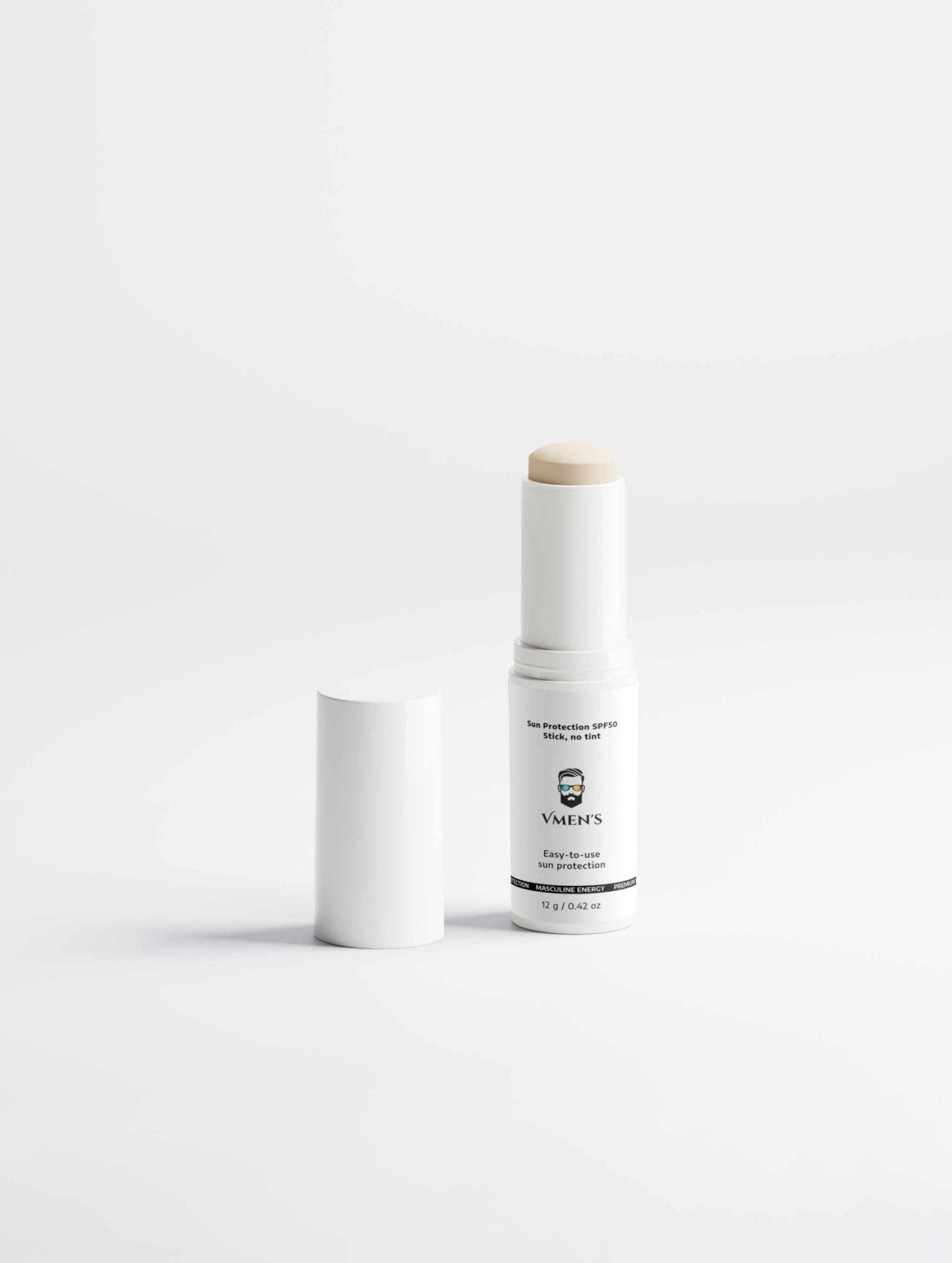 Sun Protection SPF50 Stick, NO TINT | Mineral Sunscreen for Men - Vmen&