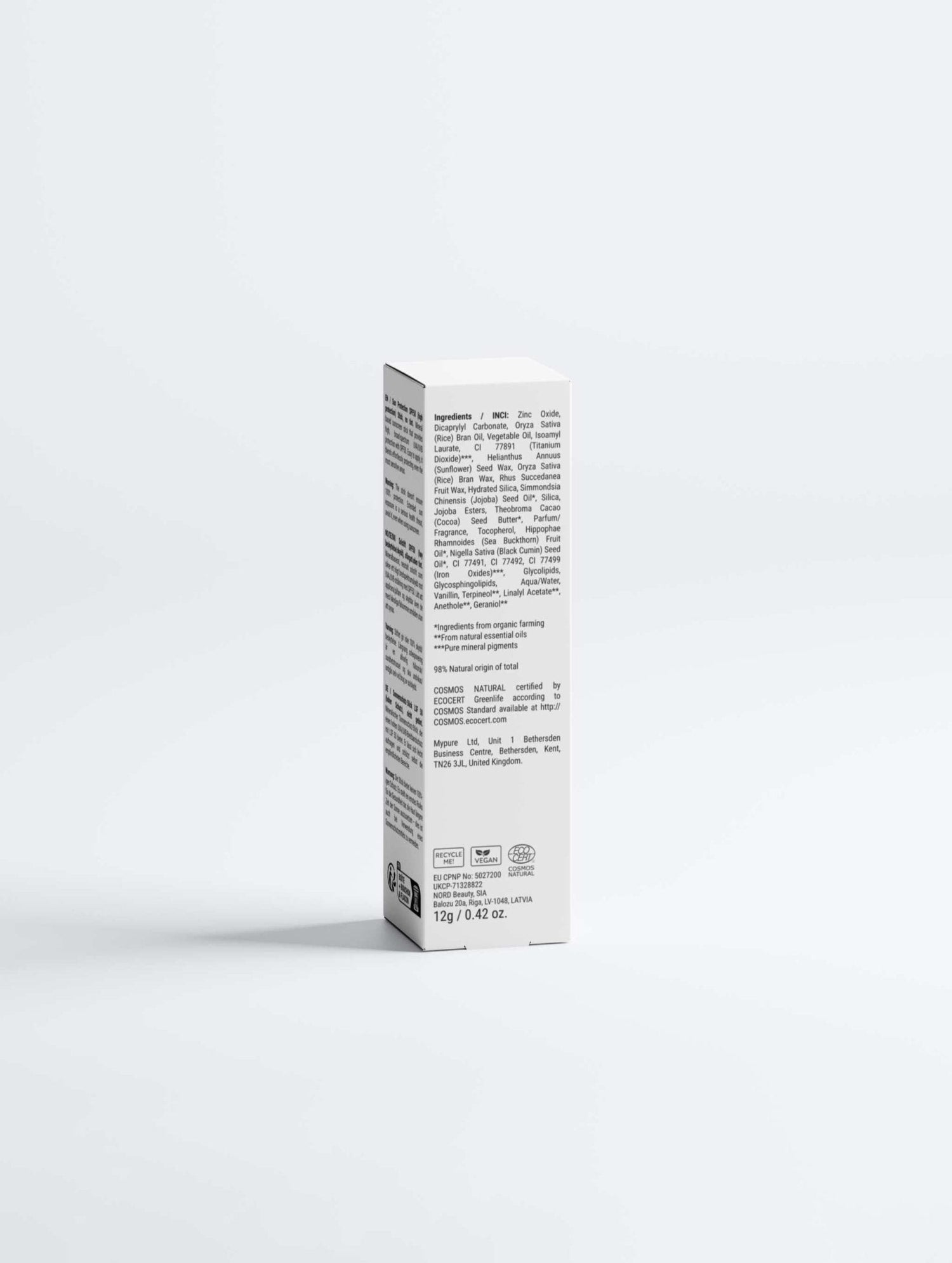 Sun Protection SPF50 Stick, NO TINT | Mineral Sunscreen for Men - Vmen&