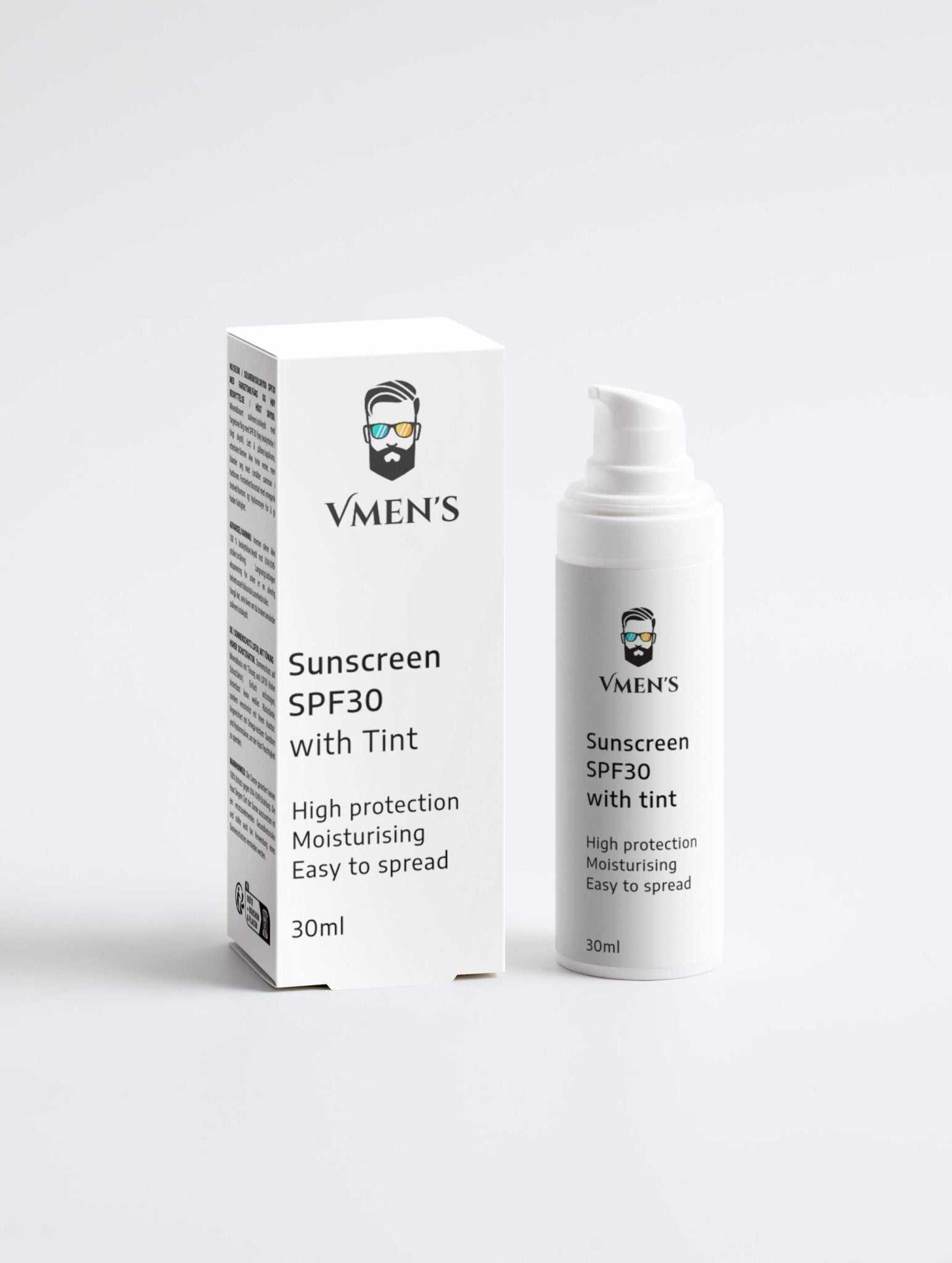 Sunscreen SPF30, with tint - Vmen&