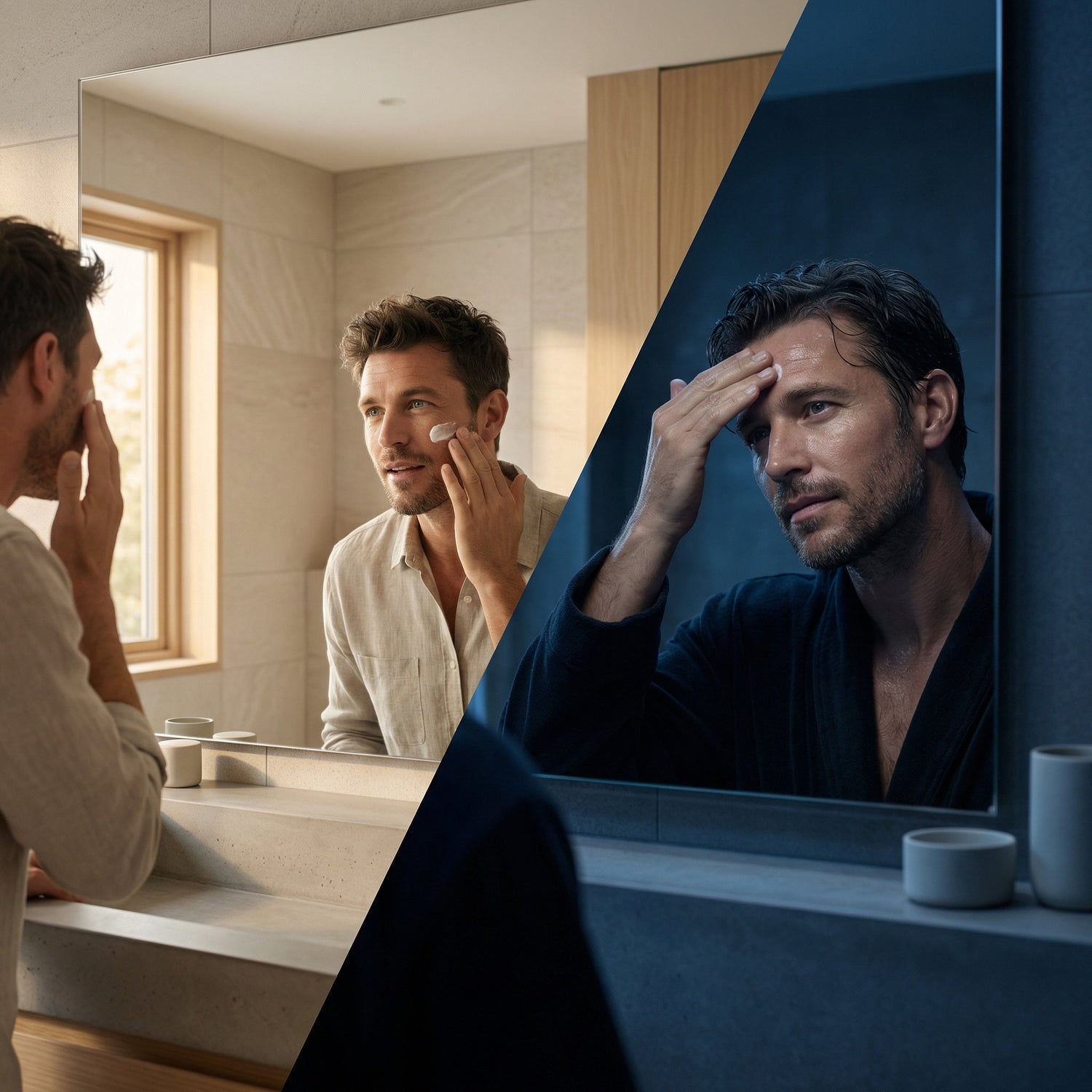 Morning vs Night Skincare Routine for Men (Complete Guide)