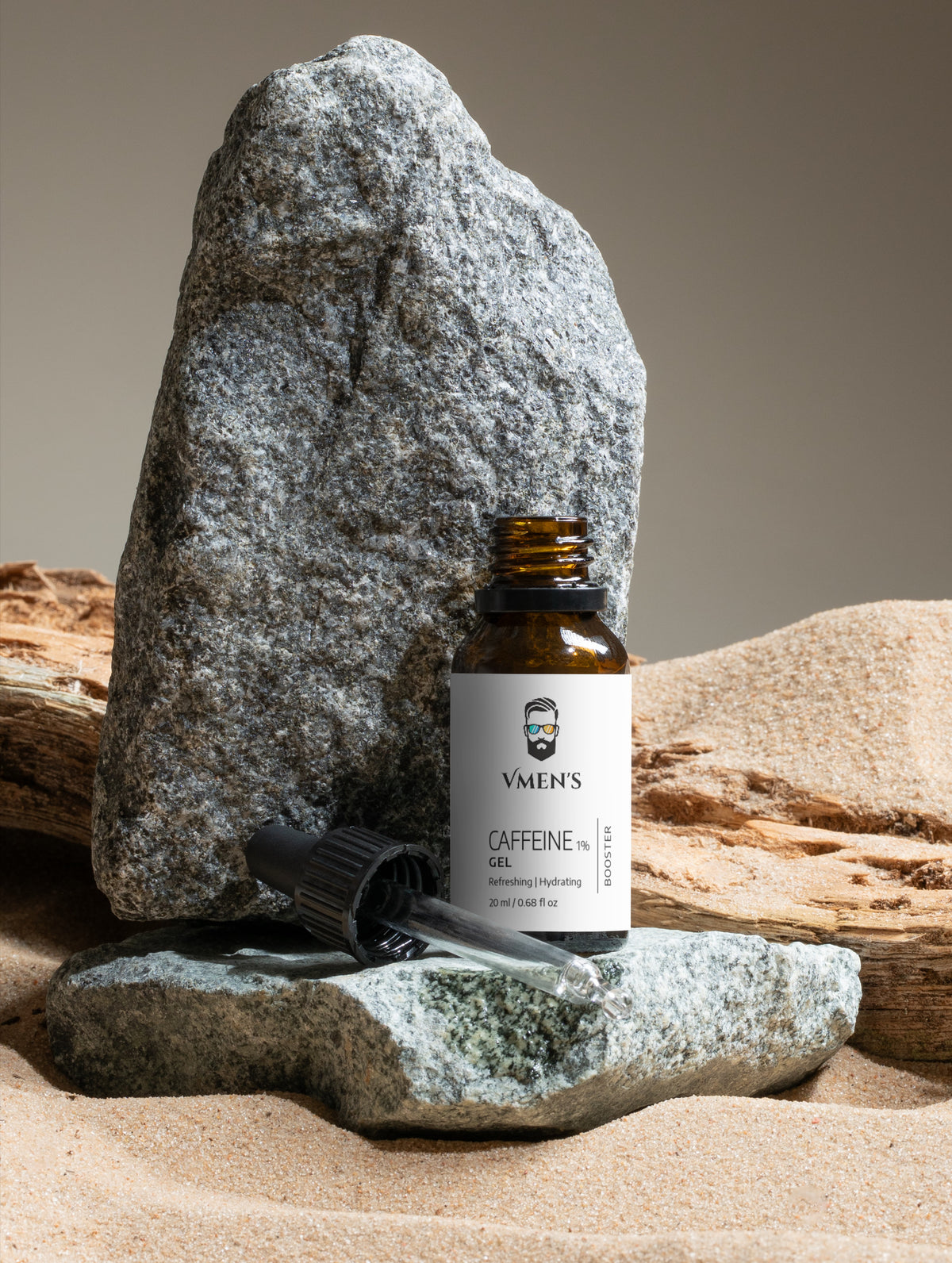 Gel booster pour les yeux et le visage à la caféine pour hommes