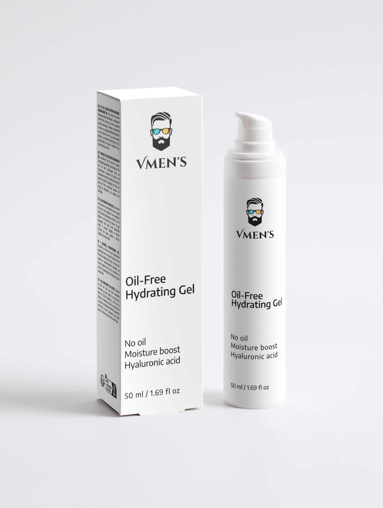 Hydratační gel pro muže bez oleje — bílý