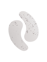 Caffeine and vitamin C hydrogel eye patches for men, close-up
