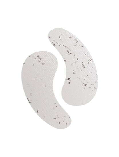 Caffeine and vitamin C hydrogel eye patches for men, close-up