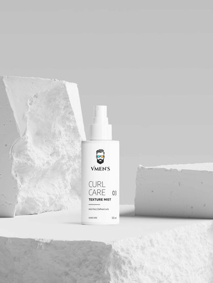 White spray bottle labeled "VMEN&