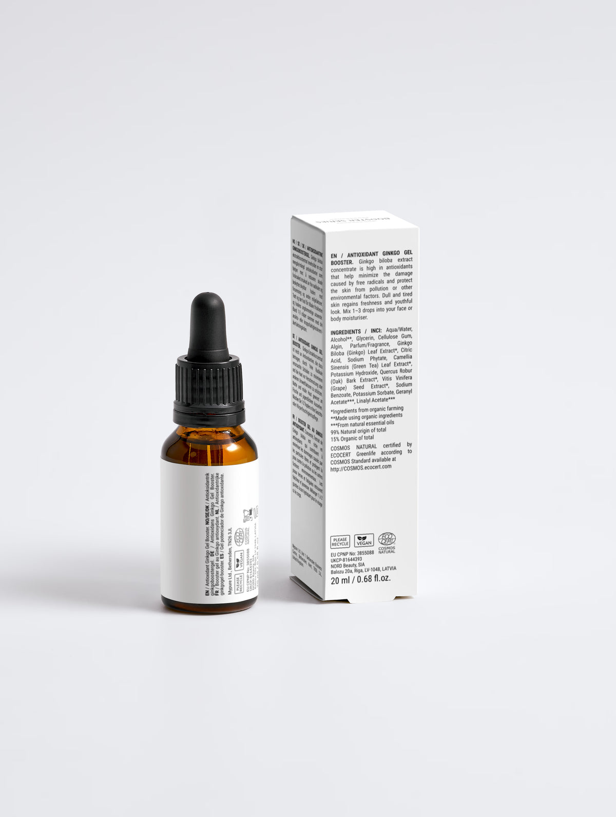 Antioxidativ ginkgobooster i gel för män