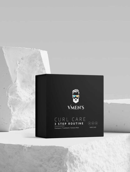 Black box with white text and a logo, labeled "VMEN&
