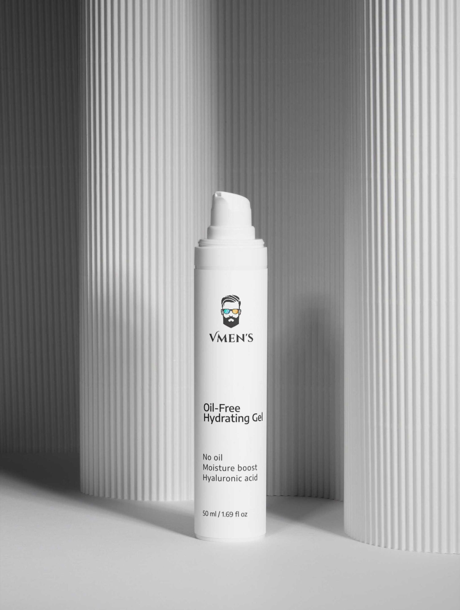 Hydratační gel pro muže bez oleje — bílý