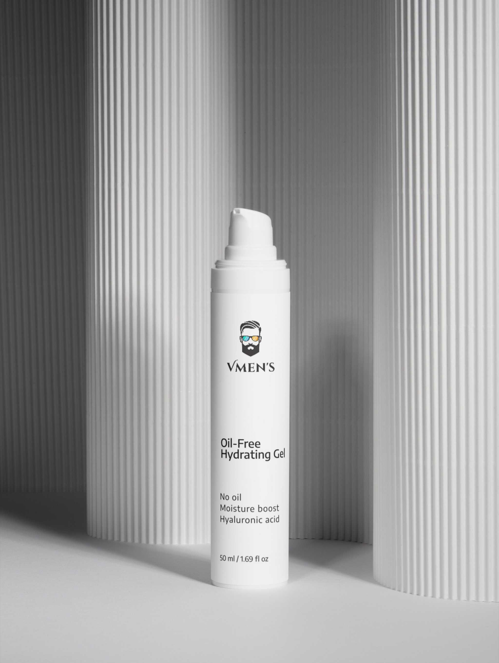 Hydratační gel pro muže bez oleje — bílý