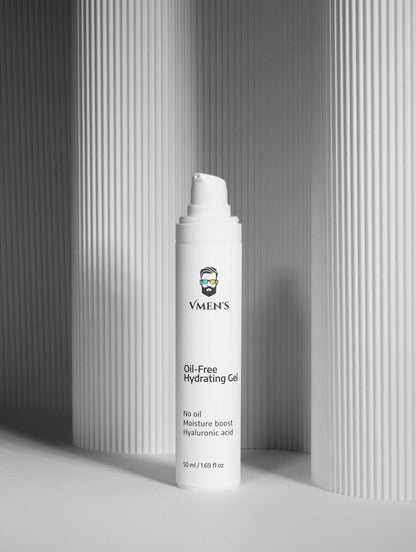 Hydratační gel pro muže bez oleje — bílý