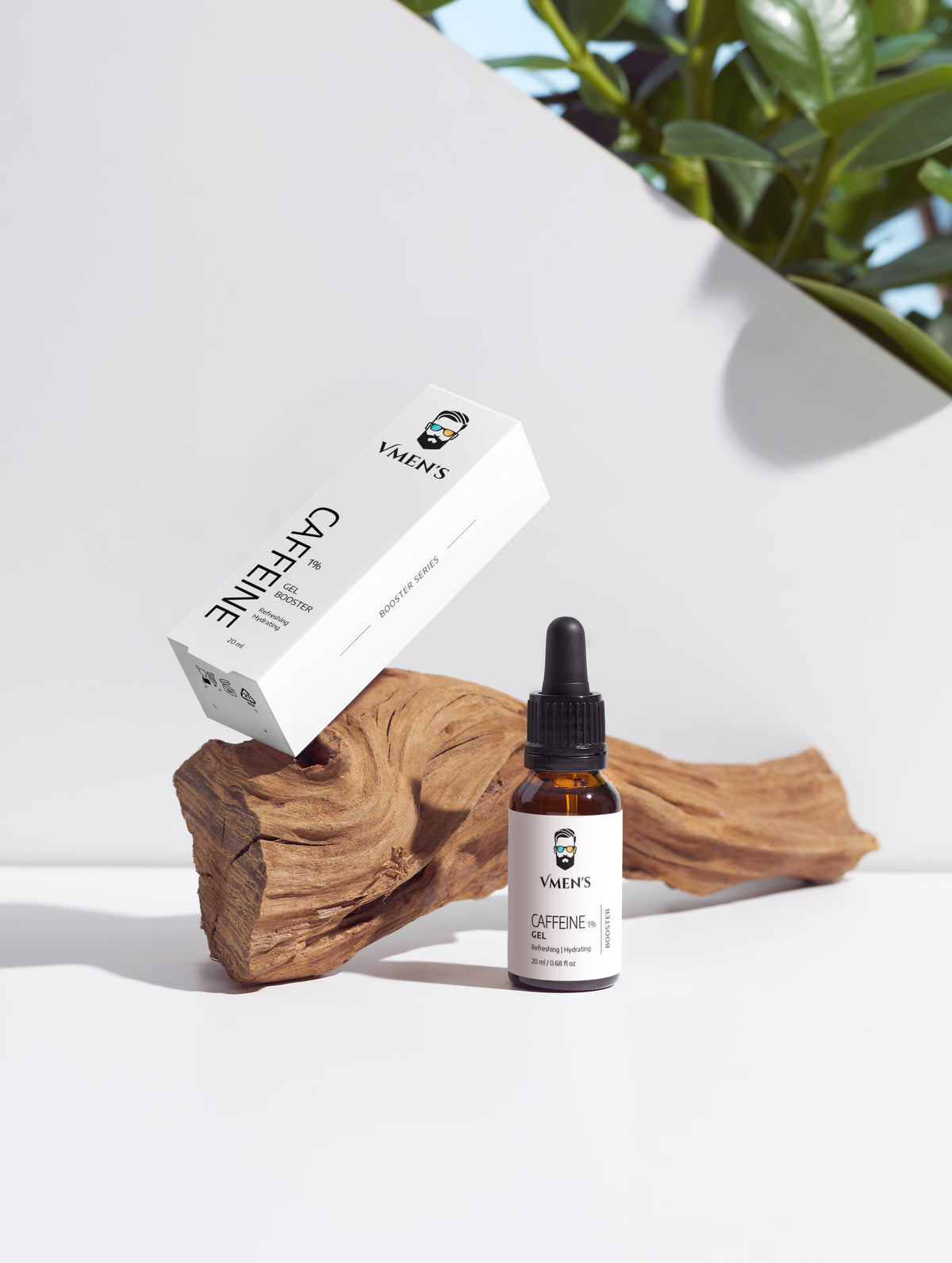 Gel booster pour les yeux et le visage à la caféine pour hommes