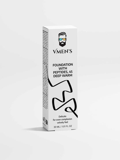 VMEN’S Foundation with Peptides, 45 Deep Warm
