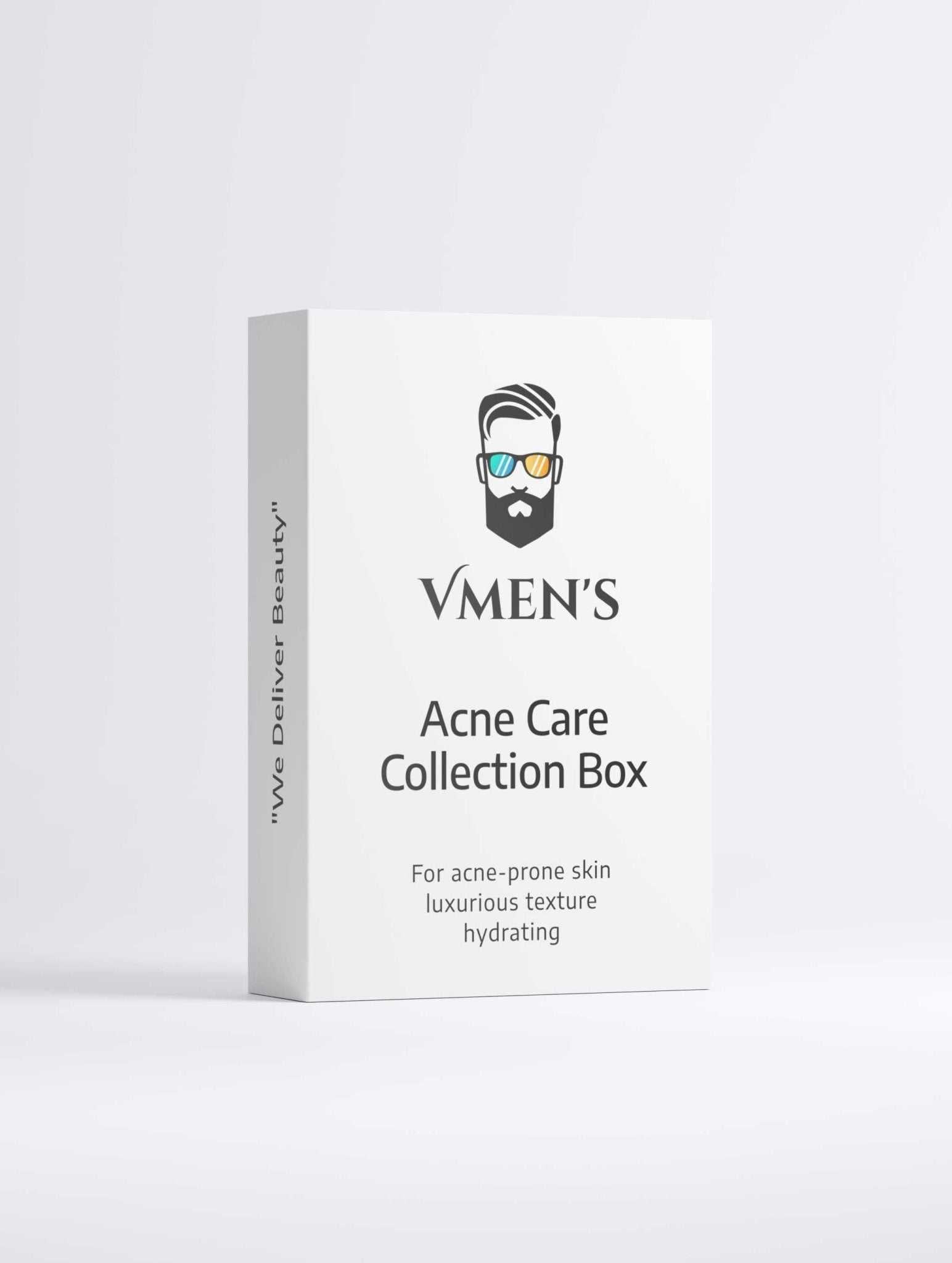 Acne Care Collection Box for Men–Cleansing Foam&amp;More for Acne-Prone Skin