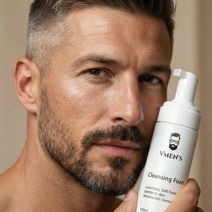 Espuma de Limpeza Luxuosa para Homem - Limpeza Profunda Natural